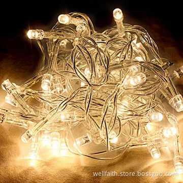 Wedding decorating and Christmas LED string lights, warm white